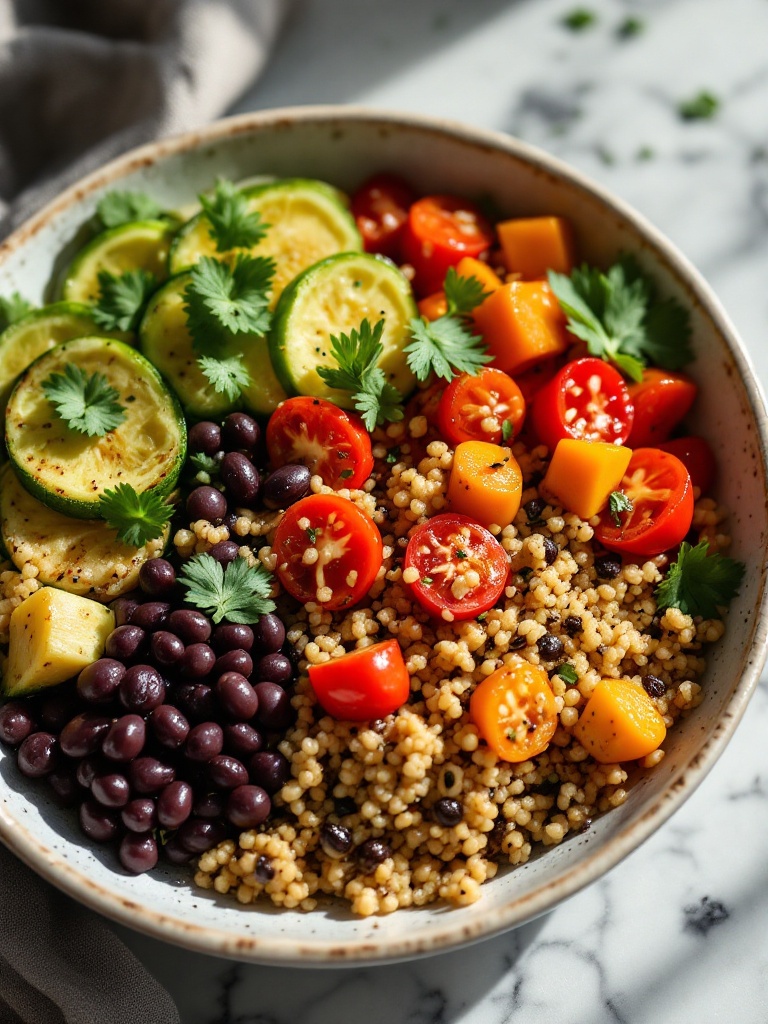 Healthy Budget recipes — overhead shot