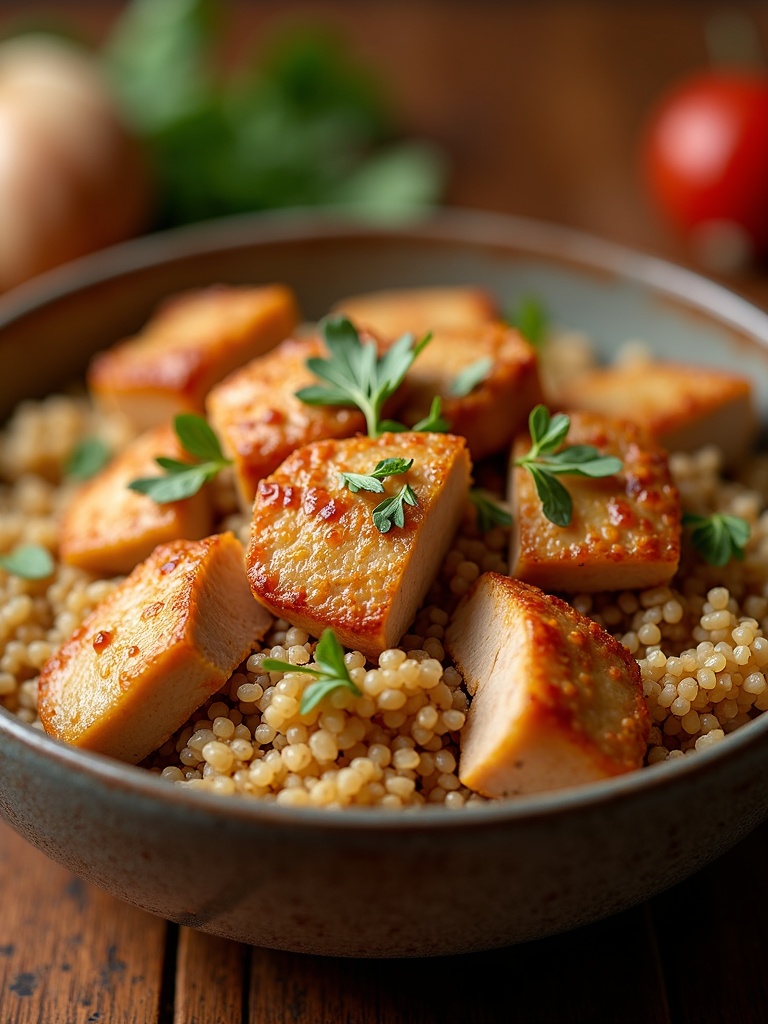 Healthy Instant Pot meals close-up bite