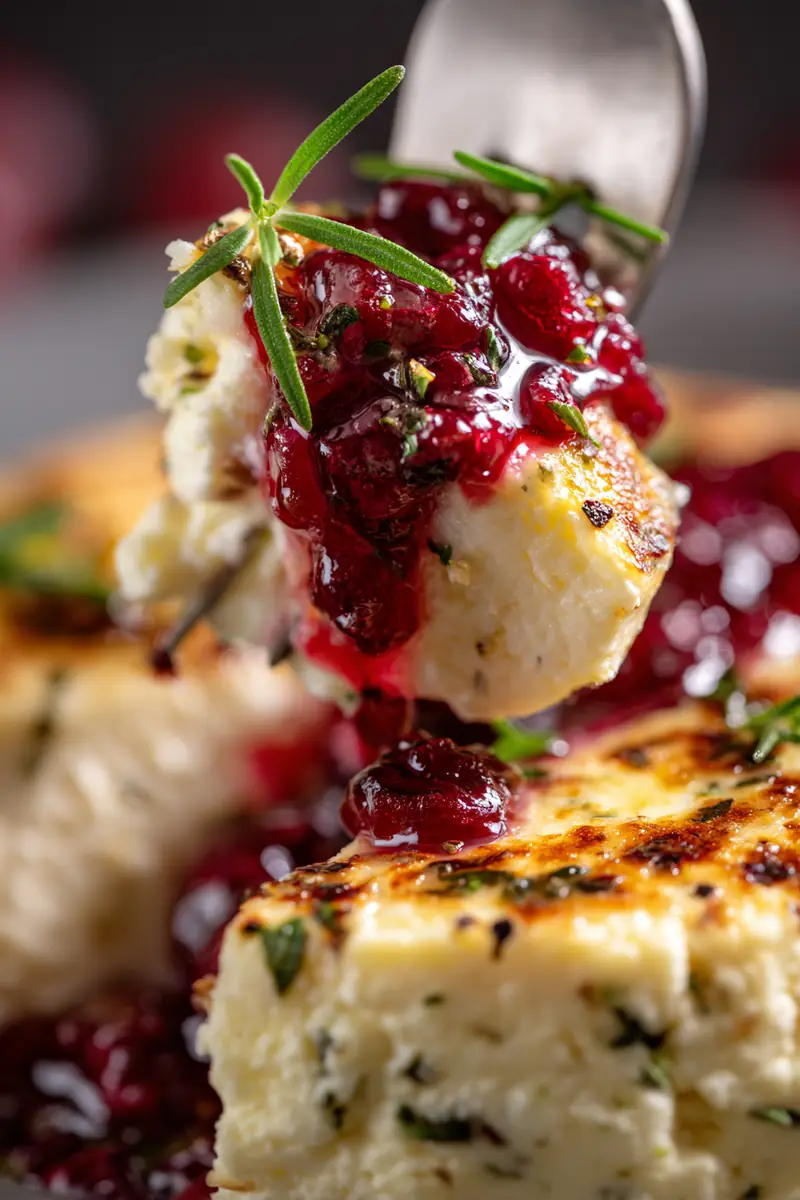 Preparing Cranberry and Herb Cheese Log with fresh ingredients and festive flair.